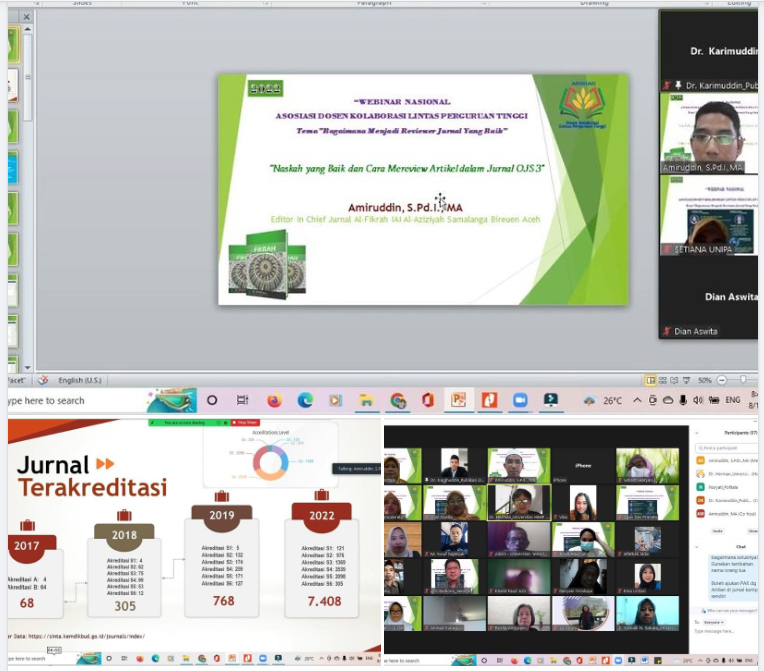 Editor In Chief Jurnal Al-Fikrah Mengisi Materi Seminar Nasional